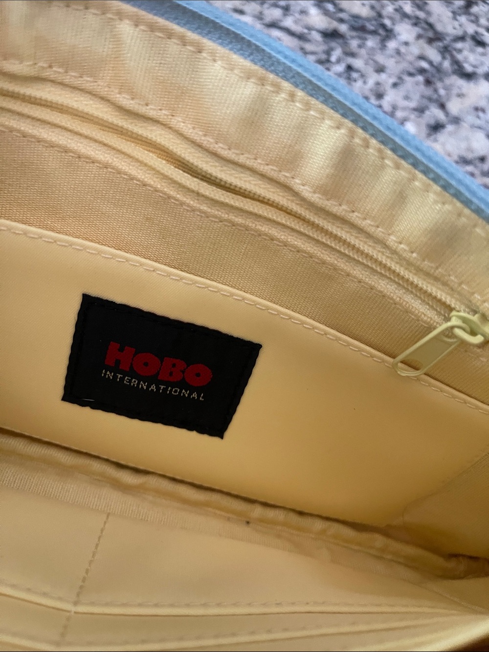 Hobo Light Blue Leather Wristlet Clutch - Picture 2 of 3